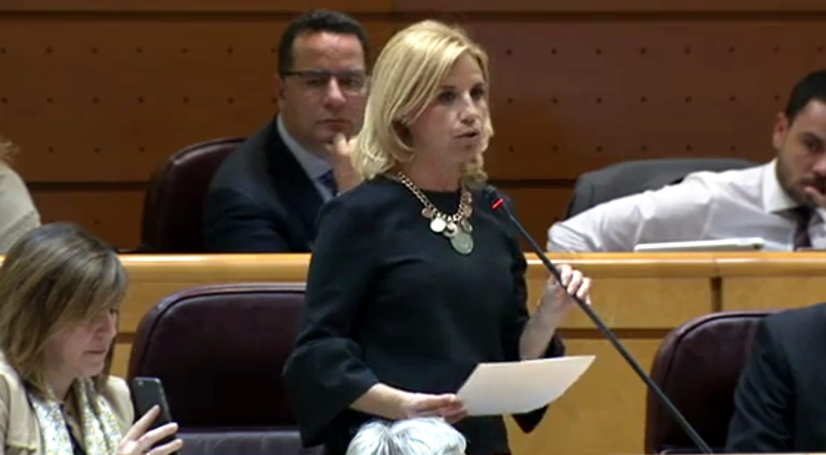 Rosa Santos en pleno del Senado