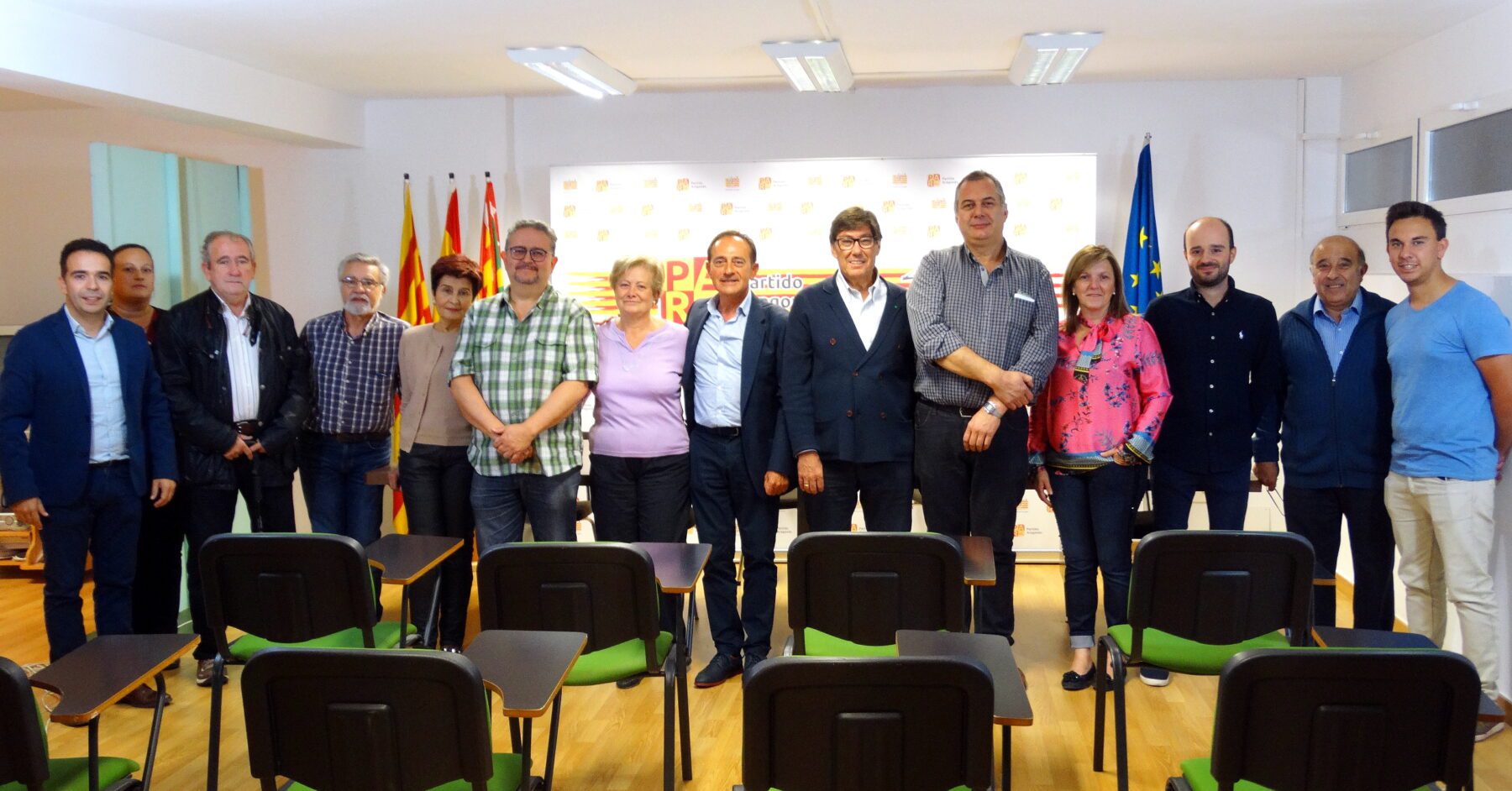 Reunión PAR-Huesca con Arturo Aliaga y representantes del Comité intercomarcal