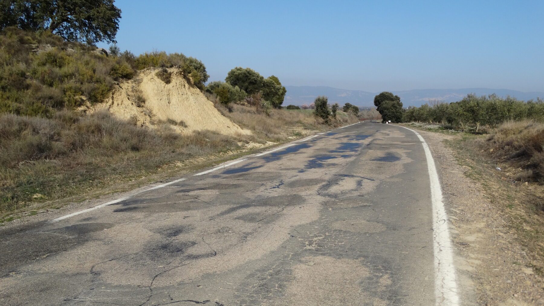 Carretera de la Red autonómica en la Hoya de Huesca